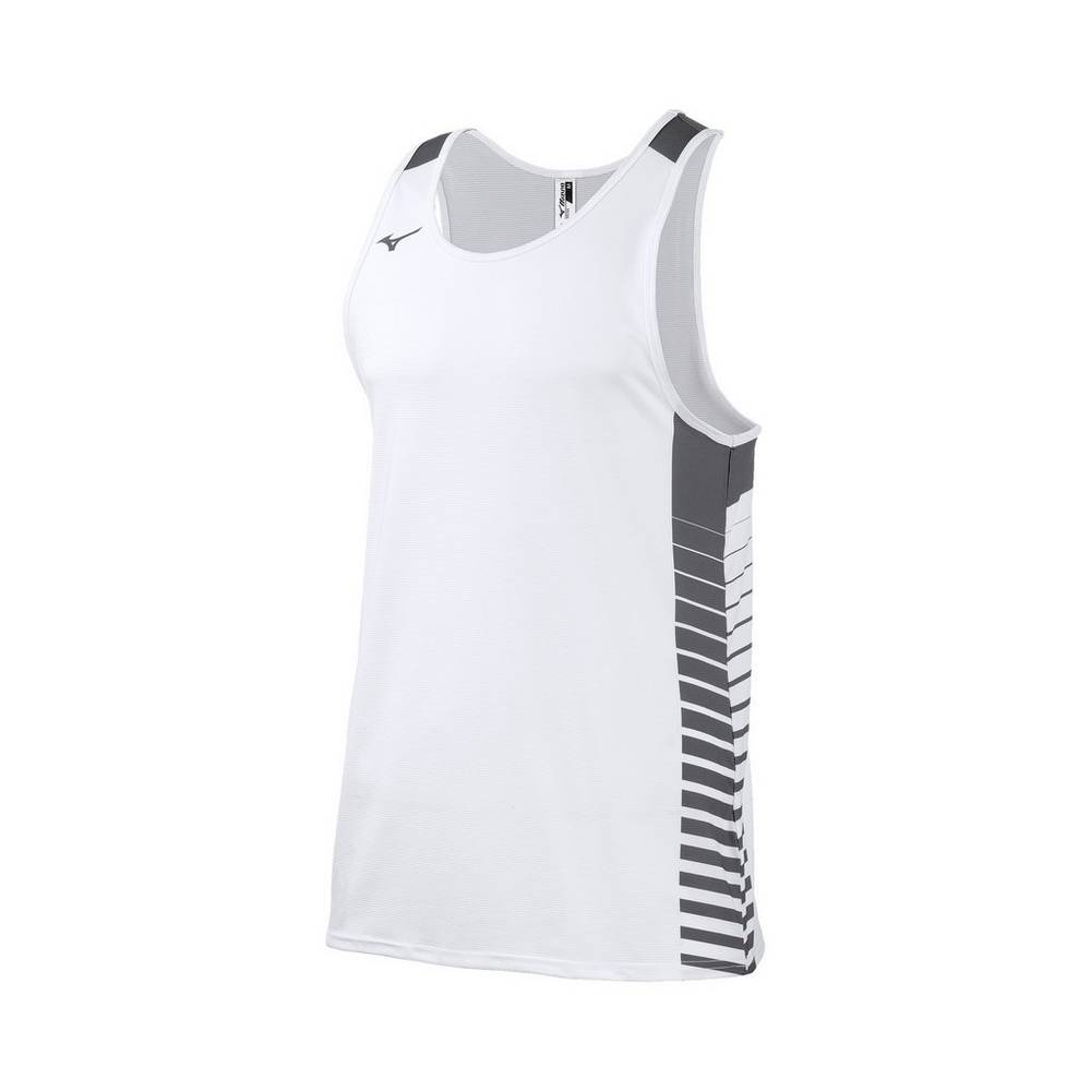 Mens Mizuno Team Tank Top White Philippines (EGSZJR697)